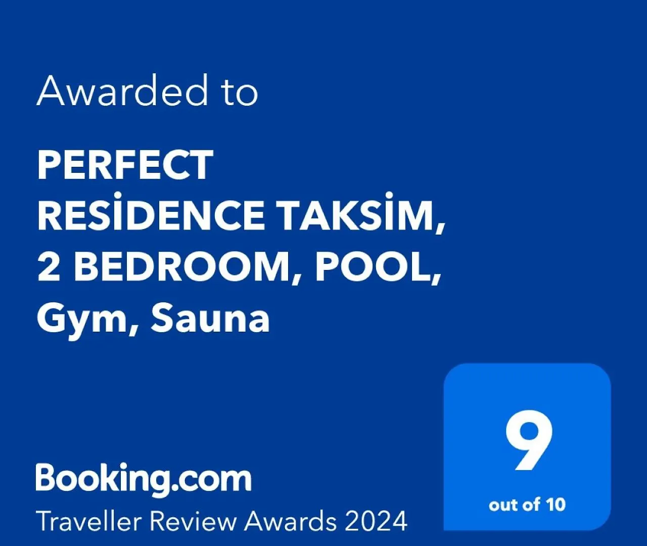 Apartment Perfect Residence Taksim, 2 Bedroom, Pool, Gym, Sauna Istanbul